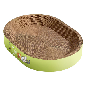 Bán Buôn Nhà Máy Chịu Mài Mòn Bền Mèo Đồ Chơi Tấm Giấy Hội Đồng Quản Trị Hình Bầu Dục <span class=keywords><strong>Scratcher</strong></span> Pad Lớn Các Tông Giường Cho Vật Nuôi - Product Image 1