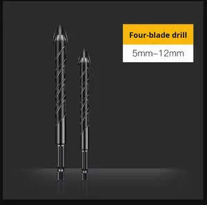 <span class=keywords><strong>Foret</strong></span> à carrelage en alliage dur, haute dureté, spécial verre, béton, <span class=keywords><strong>foret</strong></span> à quatre lames King Twist, 5-12 mm - Product Image 6