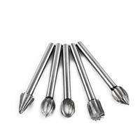 REALMAX Lot de 20 fraises rotatives en acier rapide de 3 mm pour le travail du bois, lime à bois, embout de perçage pour la sculpture sur bois