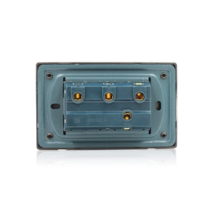 Hochwertiger elektrischer Schalter, Netzteil, <span class=keywords><strong>3</strong></span>-fach, Einzelweg, Edelstahlplatte, Wandlichtschalter für Zuhause, Hotel, mechanisch - Product Image 4