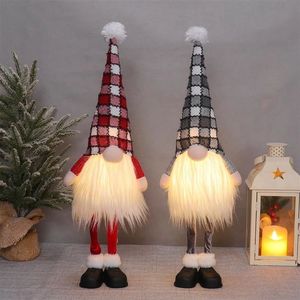 Whimsical Illuminated Standing <b>Gnome</b> Duo <b>Large</b> LED Christmas Decorations for Family & Kids - Product Image 1