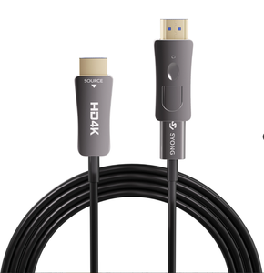 Câble <span class=keywords><strong>HDMI</strong></span> en fibre optique amovible SYONG, micro-connecteur, haute vitesse 4K/<span class=keywords><strong>8K</strong></span>, compatible avec TV, projecteur, PC, moniteur - Product Image 1