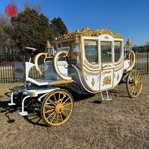 Caleches Touristique Cheval Européen Dessiné Charrettes Wagon Transport Citrouille Mariage Calèche Électrique - Product Image 1