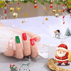 Vente en gros de bande de Gel pour <span class=keywords><strong>ongles</strong></span>, Gel <span class=keywords><strong>Semi</strong></span>-durci de noël, lampe Led Uv, autocollant pour <span class=keywords><strong>ongles</strong></span> secs - Product Image 5