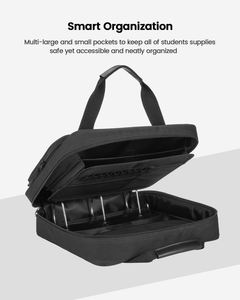 Free Sample BSCI 3 Rings Zipper Binder, Holds 15-Inch <b>Laptop</b>/Tablet, with Handle and Shoulder Strap Included <b>Laptop</b> Bag - Product Image 2