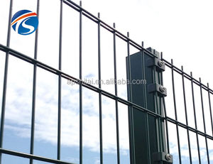 รั้วลวดตาข่ายสองชั้นแบบเชื่อมเคลือบด้วยผงสำหรับสนามรั้ว656ลายตารางคู่868แนวนอนสองชั้นสวยงาม - Product Image 2