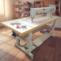 Machine à coudre multifonctionnelle automatique à aiguille simple pour matériaux épais à grande vitesse