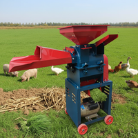 Broyeur électrique d'aliments secs et humides pour l'élevage de poulets, canards, oies et porcs - Équipement de fabrication de pâtes à base de paille pour l'alimentation animale