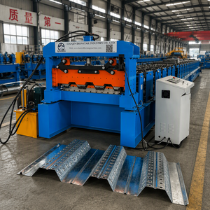 Hydraulische Motorpumpen-Getriebe-Bodenbelag-Rollformmaschine Metallblech-Flutenformungsanlage für Bodenplattenproduktion - Product Image 5