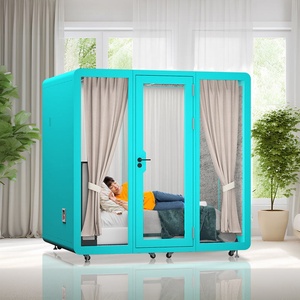 Nouvel Arrivage Lits Capsules Doubles Modulaires Modernes en Acier Personnalisables <span class=keywords><strong>pour</strong></span> Hostels, Cabines de Couchage Insonorisées <span class=keywords><strong>pour</strong></span> Entrepôts et Villas - Product Image 5
