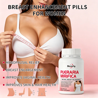 Kapsul Pueraria Mirifica 1000mg Keseimbangan Hormonal Wanita 60 Kapsul Suplemen Bebas GMP Vegan GMO Manajemen Energi Otot