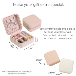 Collana con Ciondolo a Cuore Piccolo 'Grazie' Inciso con Lettera e Charm con Pietra Portafortuna, Regalo Personalizzato per Bambina - Product Image 6