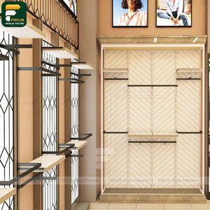 Présentoir de Vêtements Moderne pour Zone d'Angle, Armoire de Rangement Compacte pour Vêtements, Module d'Affichage Compact - Product Image 5