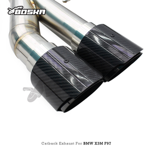 Échappement arrière OEM Valvetronic pour <span class=keywords><strong>BMW</strong></span> X3M X4M F97 F98 S58 3.0T 2019-2023 Z-Pipe SS304 avec télécommande, son sportif agressif - Product Image 4