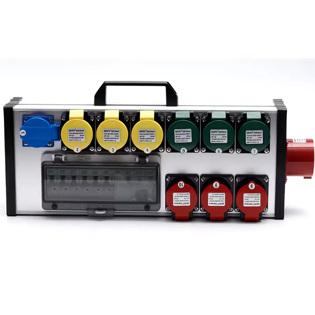 9-Way Portable Distribution Box for Stage Performance Power Supplies for LED Large Screen Lighting & Sound Performance Gear Box
