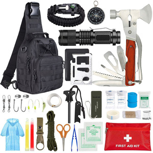 Outdoor Survival Tool Kit 28x18x13cm Compact Multi Functional Emergency Supplies For Hiking Camping First Aid - Product Image 1