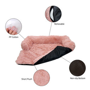 Manta de felpa suave y cálida para perro, manta lavable gris y rosa, Cama grande, venta al por mayor - Product Image 6