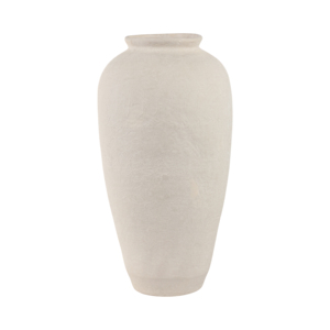 Vaso alto e affusolato in cartapesta color terracotta per fiori, da pavimento, per soggiorno, camera da letto, ufficio. - Product Image 4