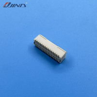 Conector de Doble Fila para PCB SMT de Montaje en Superficie, 1.0T-1-LT-2*15A, Paso de 1.0mm, 30 Pines, Terminal de Bronce Fosforoso con Recubrimiento de Oro