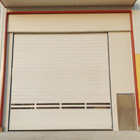 Porte rapide Turbo moderne à induction automatique, porte à enroulement électrique isolée thermiquement, en alliage d'aluminium laminé à froid