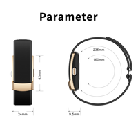 Bracelet intelligent sans écran, mode OEM ODM, réveil, suivi d'activité, moniteur de fréquence cardiaque, suivi du sommeil, bracelet intelligent QX Air