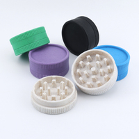 Broyeur d'herbes biodégradable en plastique fibreux, écologique, biologique, plus léger et accessoires pour fumeurs, 55 mm, 2 pièces