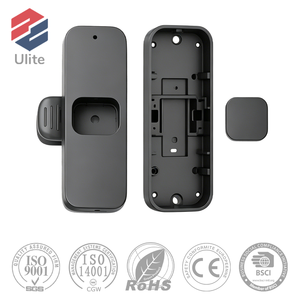 Service de moulage par injection sur mesure OEM, boîtier de micro-cravate en ABS texturé, mini-boîtier de microphone, usine certifiée ISO9001 - Product Image 1