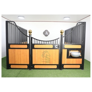 Écurie pour chevaux de <span class=keywords><strong>3</strong></span>,5 m en acier galvanisé à chaud, panneaux de haute qualité remplis de bambou et revêtus par poudre, abri pour chevaux, Les Chevaux, vente chaude - Product Image 6