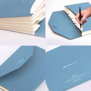 Mở rộng 6-Pocket accordion thư mục, không có nhựa quản lý tập tin, A4-size mở rộng túi giấy văn phòng đồ dùng học tập. - Product Image 5