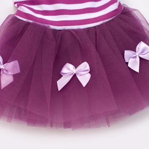 Venta al por mayor del fabricante rosa púrpura algodón pequeño mediano grande hecho a mano ropa para mascotas ropa de perro vestido - Product Image 5