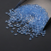 Yingma bijoux pierre de verre en vrac 3x5mm lâche vert et bleu poire coupe opale synthétique