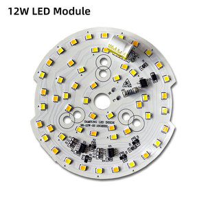 Alta calidad D96mm 12W 220V AC DOB 2 colores Samsung <span class=keywords><strong>Led</strong></span> 2835 SMD 52 piezas aluminio PCB Downlight <span class=keywords><strong>LED</strong></span> módulos - Product Image 6
