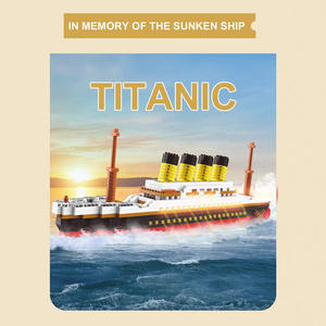 Titanic <b>Building</b> <b>Blocks</b> Model 32.7Cm Long 1160 Pieces High Difficulty Interlocking Ship Toy For Ages 14 Up - Product Image 4