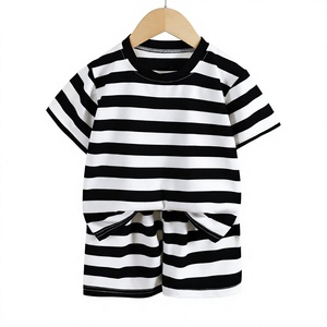 Conjuntos de Dos Piezas de Ropa Casual para Niños de 1 a 8 Años con Estampado Animal, Manga Corta y Pantalones Cortos, Nueva Colección de Verano, Venta al Por Mayor - Product Image 3