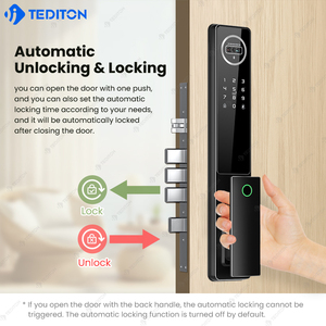 Tediton Biometrische Digitale Deurbel Tuya Wifi Fotocamera Vingerafdruk Smart Lock met Gezichtsherkenning Deurvergrendeling - Product Image 6