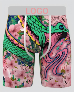 Factory Supplier P-DIY-S-D for Men <strong>Boxers</strong> Stock&amp;Custom logo Text Picture Image Printed Exotic Sports Long Leg Underwear - Product Image 2