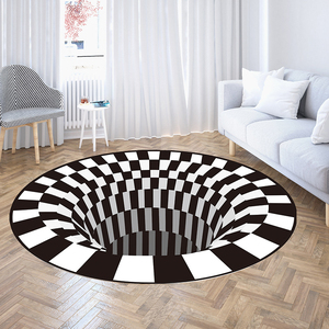 Thảm Và Thảm Chùi Chân Thảm Trang Trí 3D Thảm Chùi Chân Nhà Ảo Ảnh Xoáy Cho Phòng Khách - Product Image 6