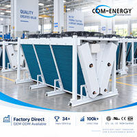 Condenseur Com-Energy - Condenseur à air refroidi haute efficacité FNV/W avec tubes en cuivre, ailettes en aluminium et ventilateurs axiaux