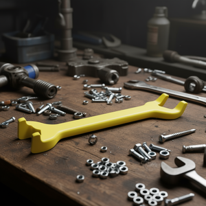 Llave Inglesa de Boca Abierta con Cabeza Curva Amarilla de 120 mm para Reparación Mecánica - Product Image 3