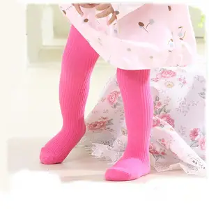 Baby Girls Plain Color Tights Toddler Baby Stripped Classic Cotton Tights