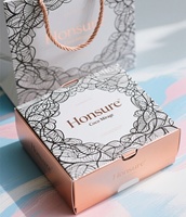 Boîte d'Expédition de Luxe Ondulée Rose avec Impression Numérique Logo Personnalisé pour Bijoux et Cadeaux