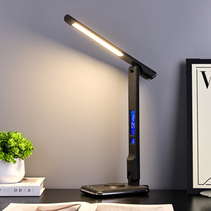 Cargador inalámbrico QI para niños, habitación de estudiantes, cabecera táctil, atenuación continua, lámpara de escritorio para cuidar los ojos con <span class=keywords><strong>pantalla</strong></span> LED - Product Image 4