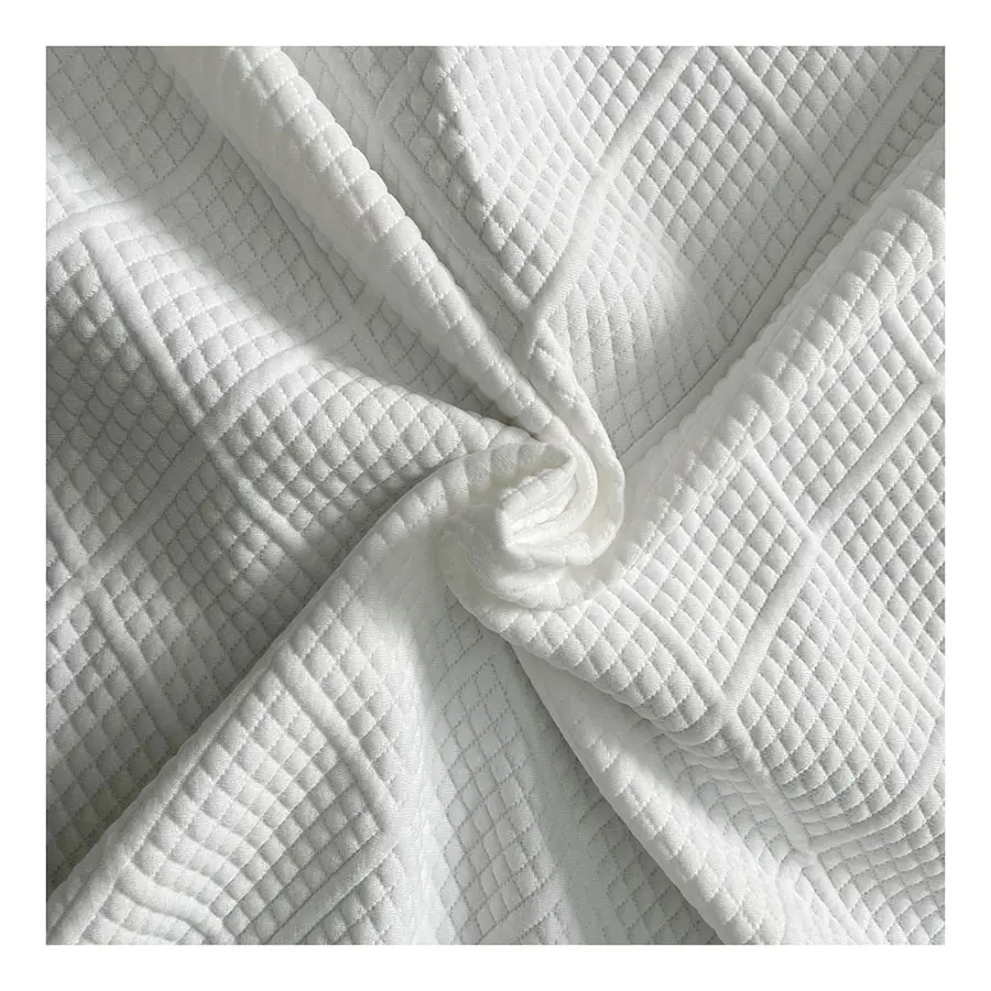 Spandex Knitted Jacquard Mattress Fabric Waterproof Bed Protector Mattress Cover With TPU Film