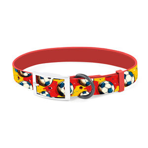 Verstellbares Dekoratives Fußball-Hundehalsband aus PVC, Wasserdicht Beschichtetes Silikon-Hundehalsband für die Weltmeisterschaft - Product Image 3