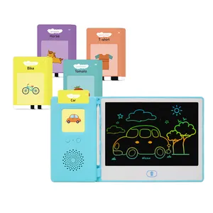 Altoparlante in età prescolare Audio bambini giocattoli educativi di disegno parlante Flash Card lettore con tavoletta elettronica Doodle Board regalo