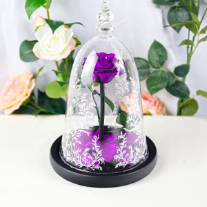 Rose éternelle <span class=keywords><strong>La</strong></span> <span class=keywords><strong>Belle</strong></span> <span class=keywords><strong>et</strong></span> <span class=keywords><strong>la</strong></span> Bête en dôme de verre, qualité supérieure, prix usine - Product Image 3
