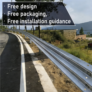 Barrera de Seguridad Vial de Acero en Forma de W Personalizada, Barrera de Choque de Grado Ingeniería, Protección Reflectante IP67 de Alta Resistencia para Seguridad Vial - Product Image 1