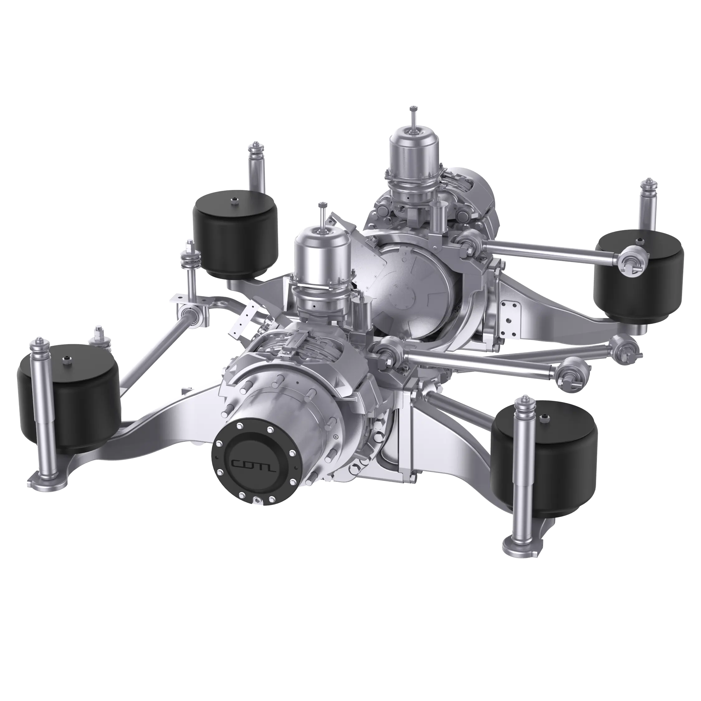 Ось электропривода для двухэтажных сочлененных автобусов