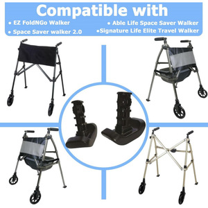 Walker <b>Slide</b> Rails 4-Pack Anti <b>Slip</b> Accessories For Ez Fold <b>N</b> Go Walker Fitness Health Massage Equipment - Product Image 4