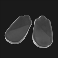 Orthopedische Inlegzolen Semi Transparant Siliconen Pad Kristal Half Code Schoen Geplaatst Voet Anti Massage Zolen Inlegzolen Voor Hakken